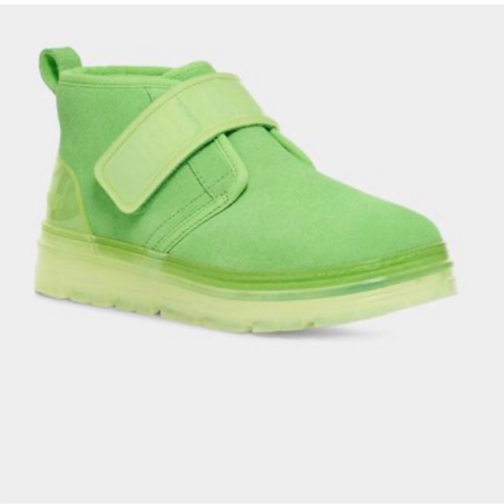 Ugg lime green chuka bootie with clear sole